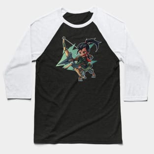 Monster Hunter World Chibi Bow Baseball T-Shirt